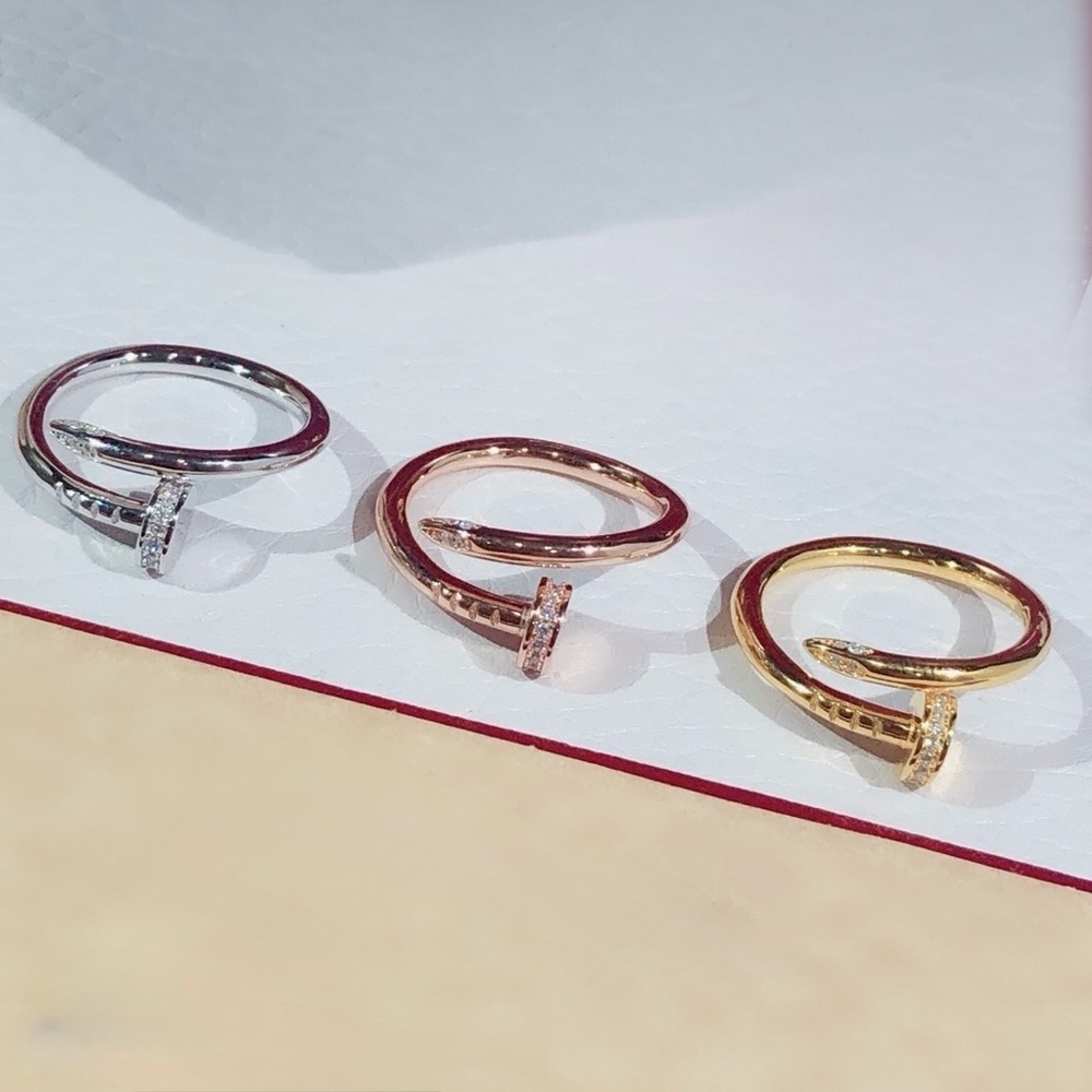 🌟New Gold plated Over Stainless Steel Nail Ring